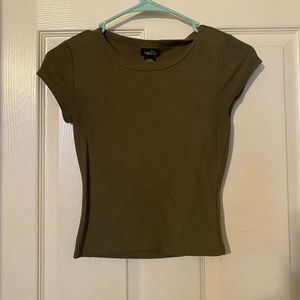 Cute plain navy green top! Only worn a few times